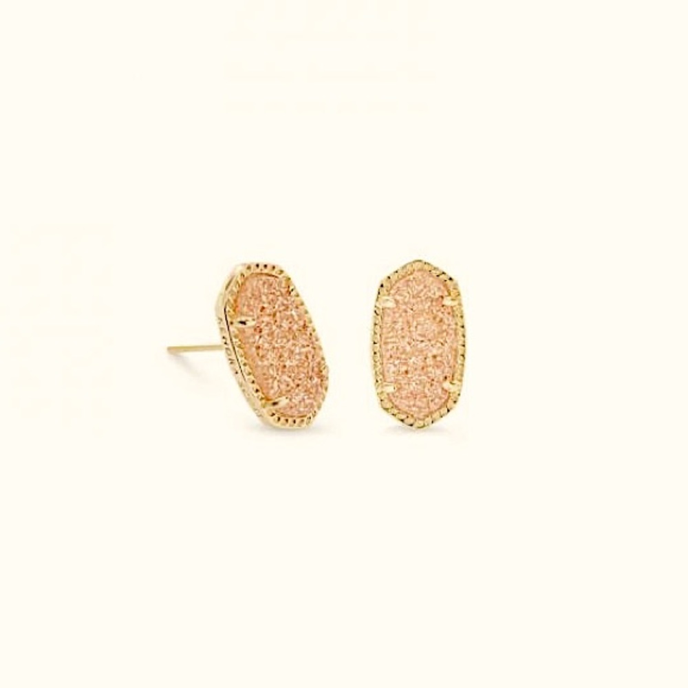 KENDRA SCOTT Ellie Studs in Gold Drusy (SOLD OUT)